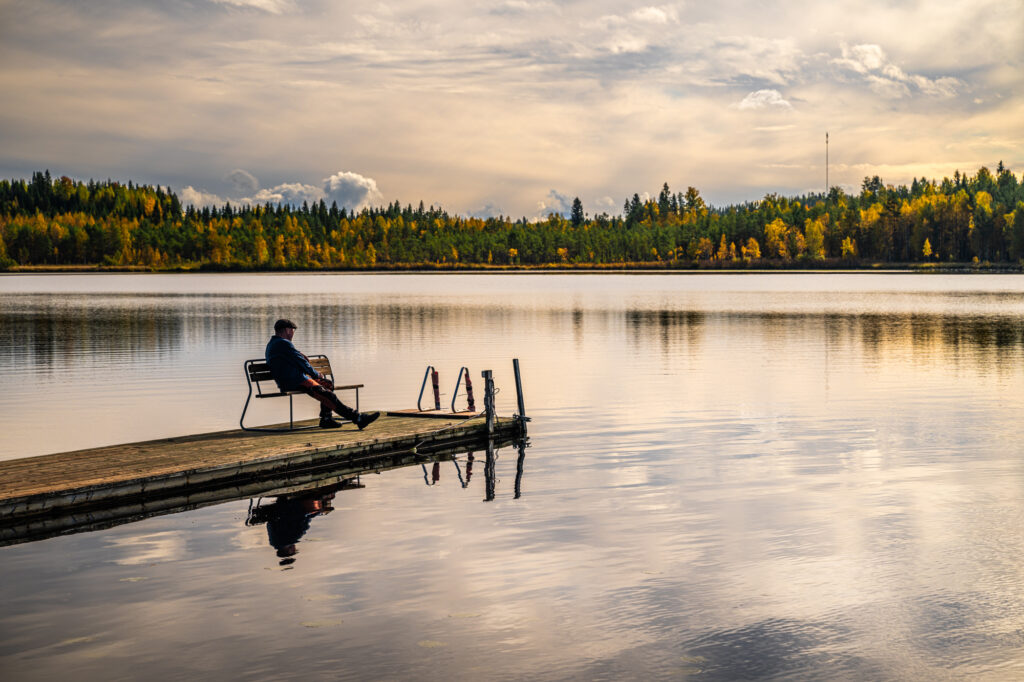 Kesäinen laiturimaisema.